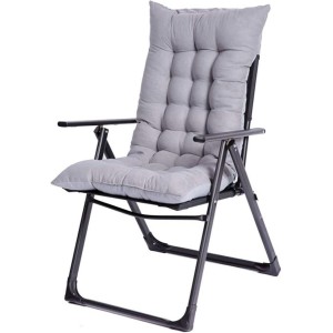 Silla reposera de jardín E25 186 c/ almohadones Yiwu