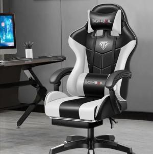 Sillas de escritorio Gamer YT-1209 blanco/negro