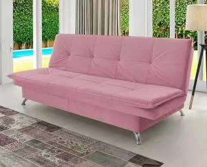 Sofa cama 3L Hellen Mirage Rustico Liso Rose 100829