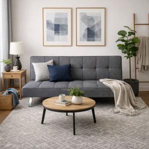 Sofa cama 3L MoveQuip Monaco YL-82660 gris oscuro