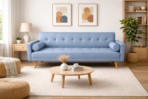 Sofa cama 3L MoveQuip Paris YL-80126 Azul claro