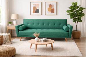 Sofa cama 3L MoveQuip Paris YL-80126 verde azulado