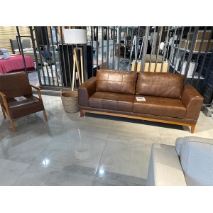Sofa living 3L Monte Carlos 100% CUERO sor