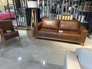 Sofa living 3L Monte Carlos 100% CUERO sor