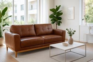 Sofa living 3L Monte Carlos 100% CUERO sor