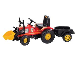 Tractor a Pedal Biemme 315 MASSEY  con Pala y Zorra Rojo