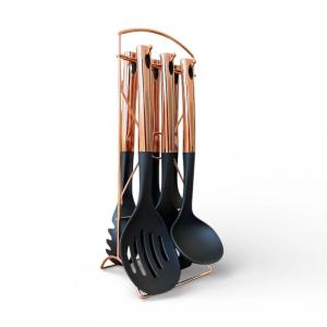 Utencilio de cocina Set 6 pcs E25 079 negro dorado